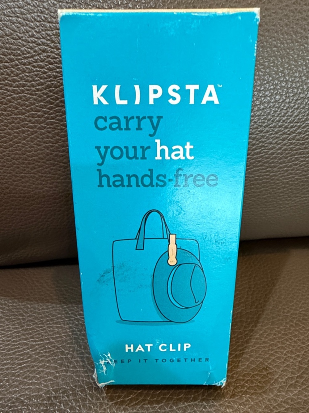 Blue Hat Clip - Carry Your Hat Hands-Free